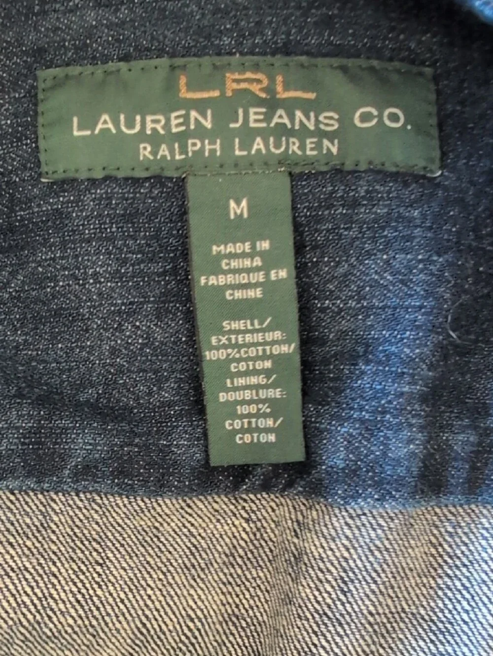 Ralph Lauren LRL Indigo Denim Belted Blazer Jacket Heritage Classic Americana - Picture 7 of 11